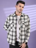 Men Winter Wear Check Shacket