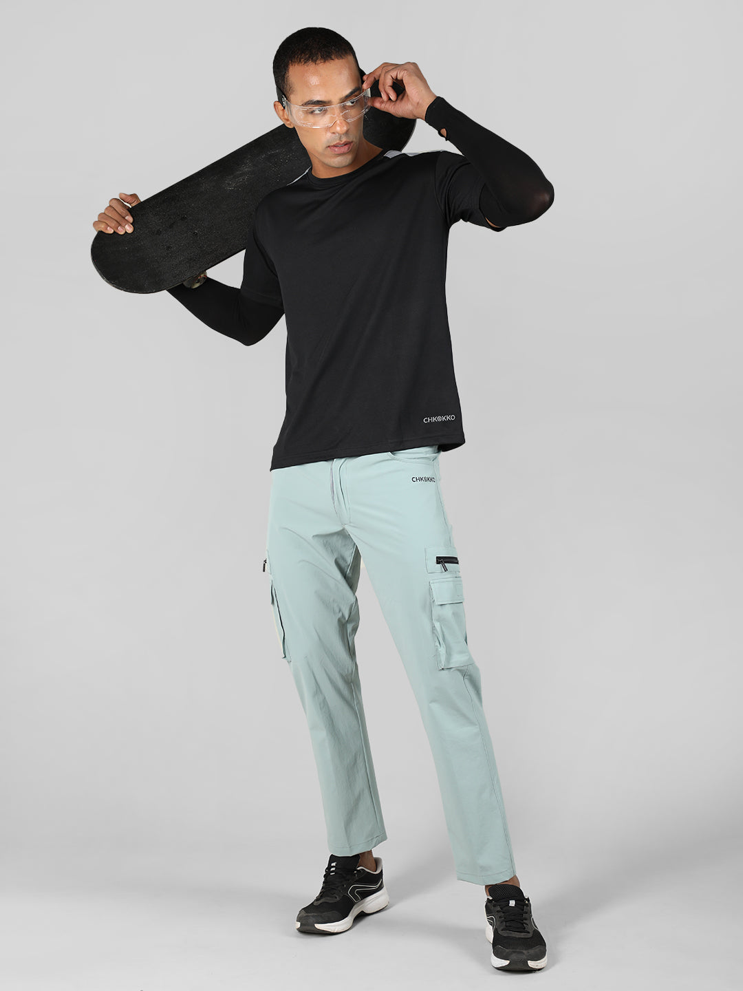 Men Light Green Everyday Active Cargo Trouser
