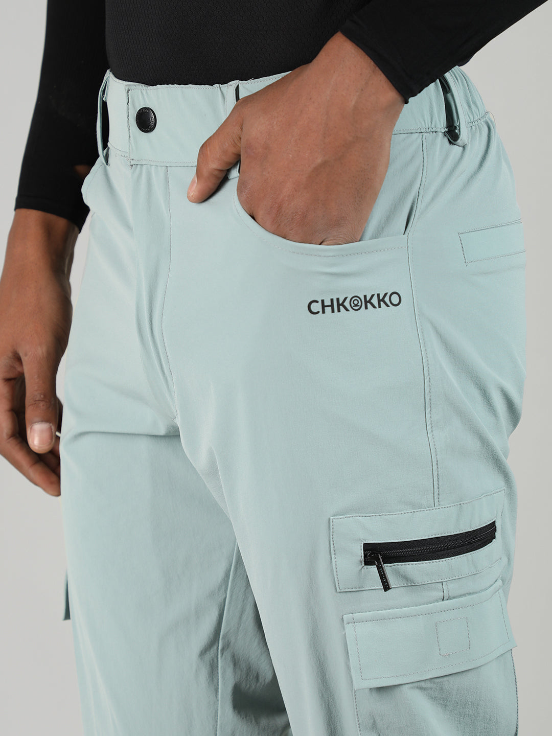 Men Light Green Everyday Active Cargo Trouser