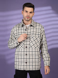 Men Winter Wear Check Shacket | CHKOKKO