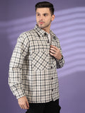 Men Winter Wear Check Shacket | CHKOKKO