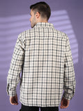 Men Winter Wear Check Shacket | CHKOKKO