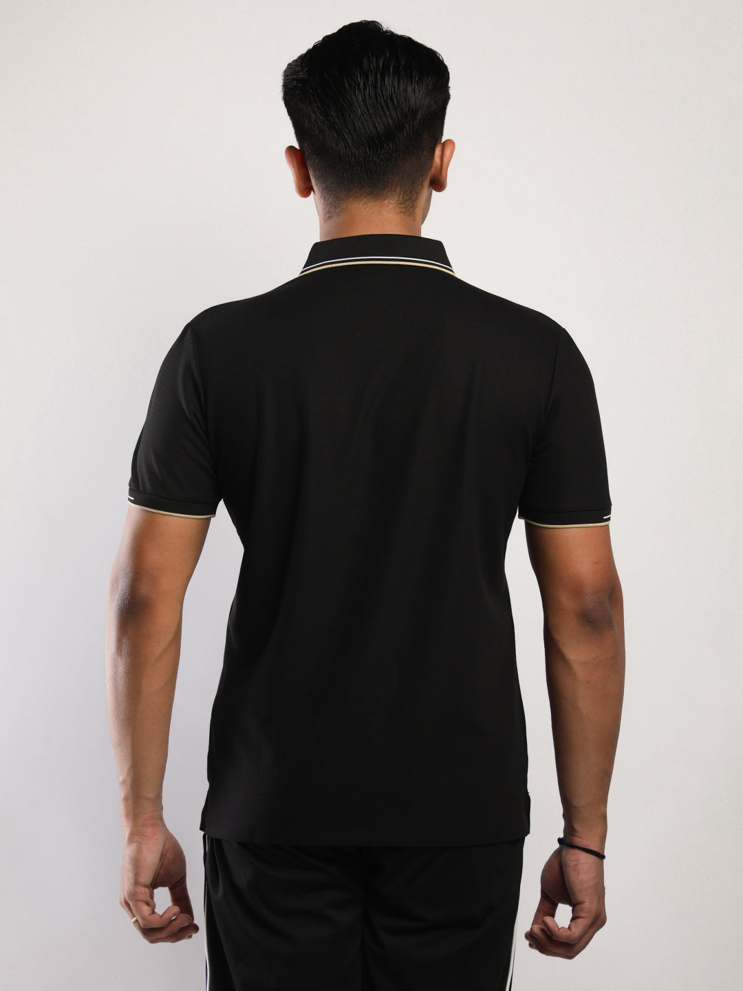 Men’s Black Premium Polo Sports T-Shirt