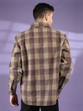 Men Winter Wear Check Shacket