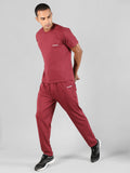 Men's Earth Red Regular Co-Ord Set