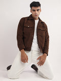 Men Winter Wear Regular Fit Corduory Jacket