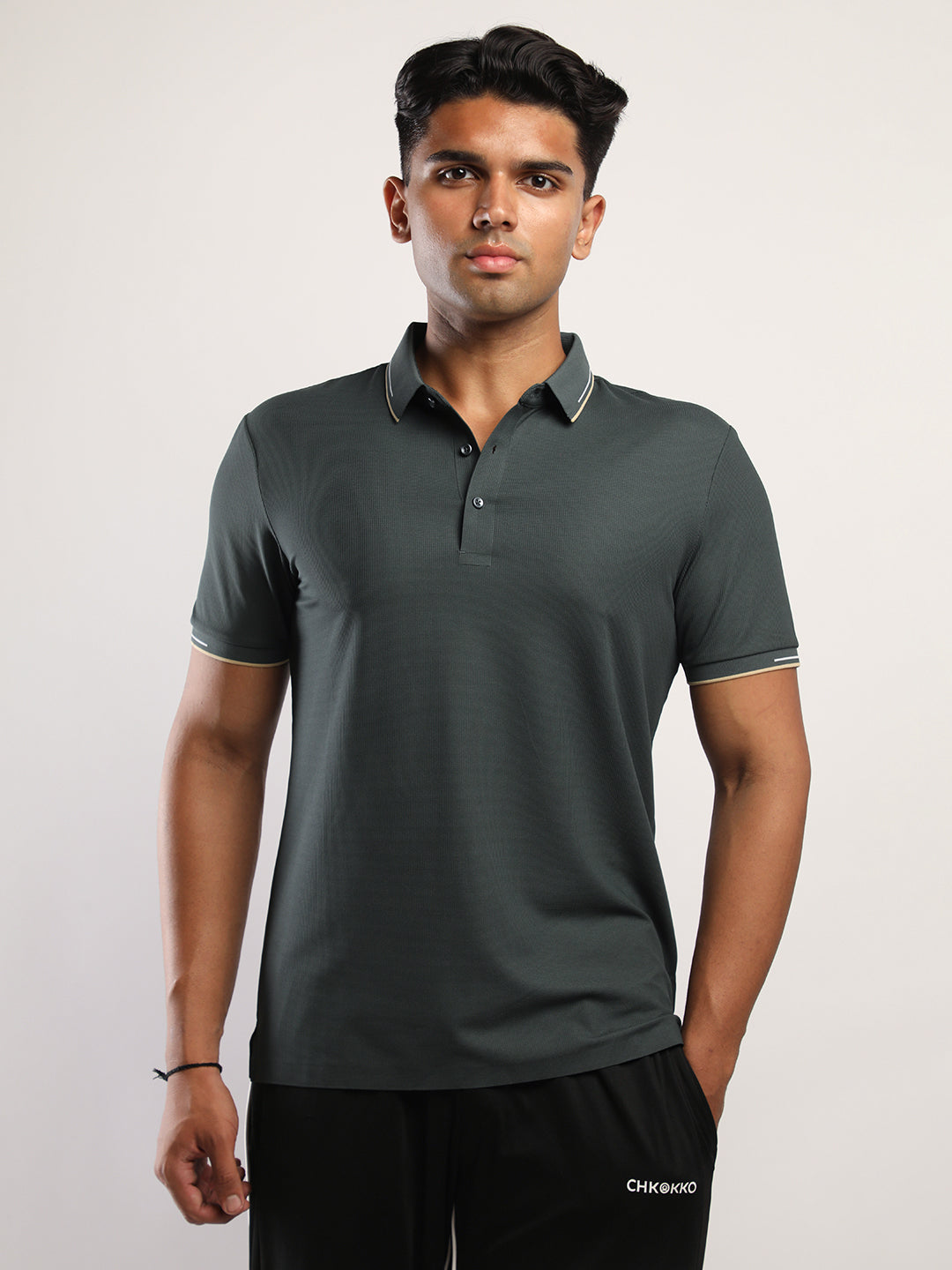 Men’s Bottle Green Premium Polo Sports T-Shirt