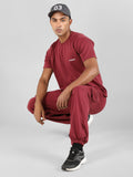 Men's Earth Red Baggy Co-Ord Set