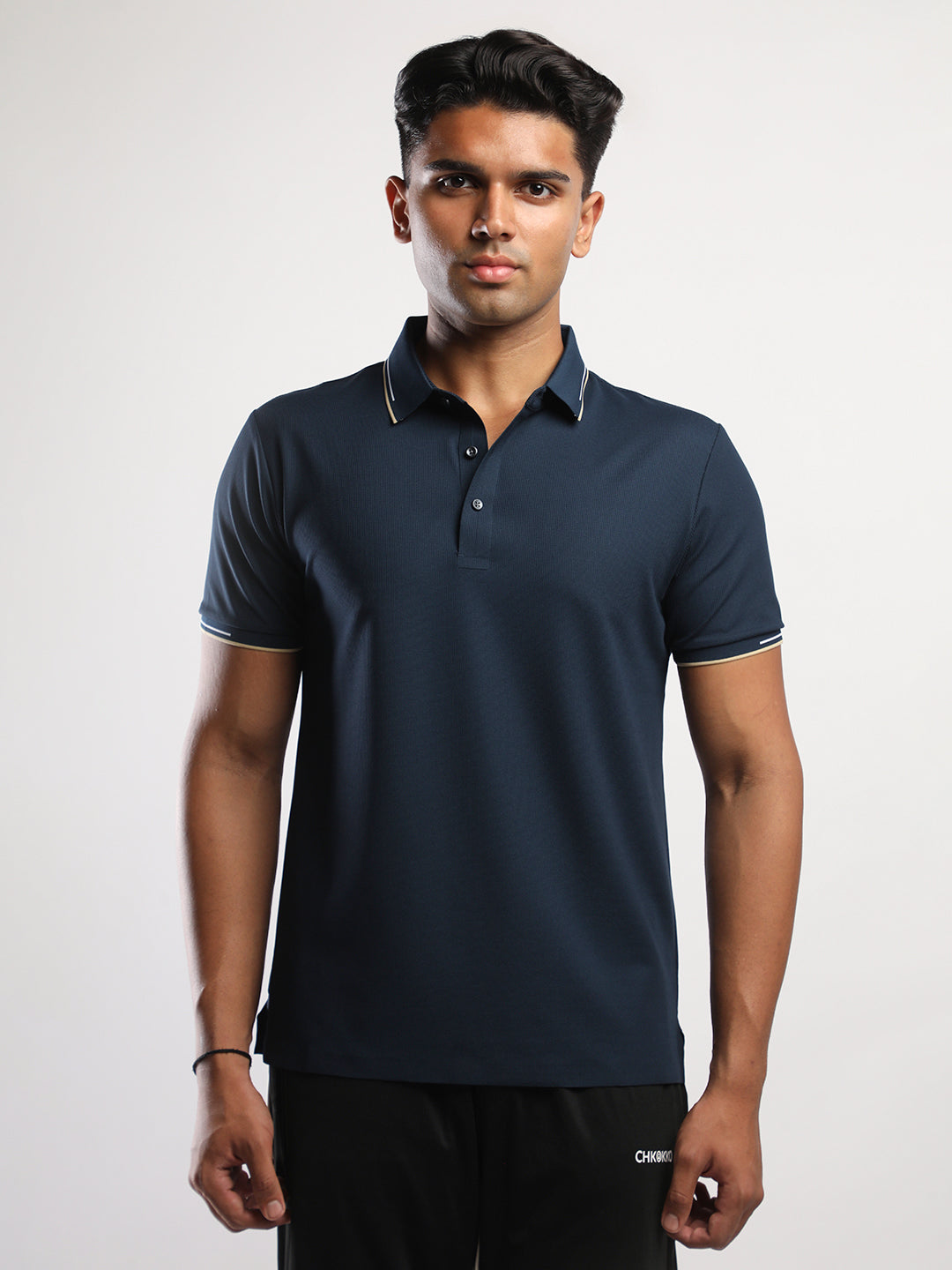 Men’s Navy Premium Polo Sports T-Shirt