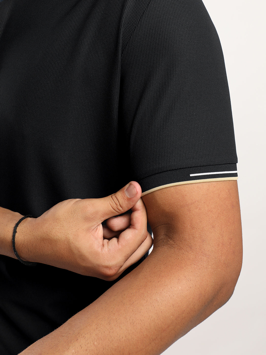 Men’s Black Premium Polo Sports T-Shirt