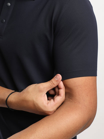 Men’s Navy Premium Polo Sports T-Shirt