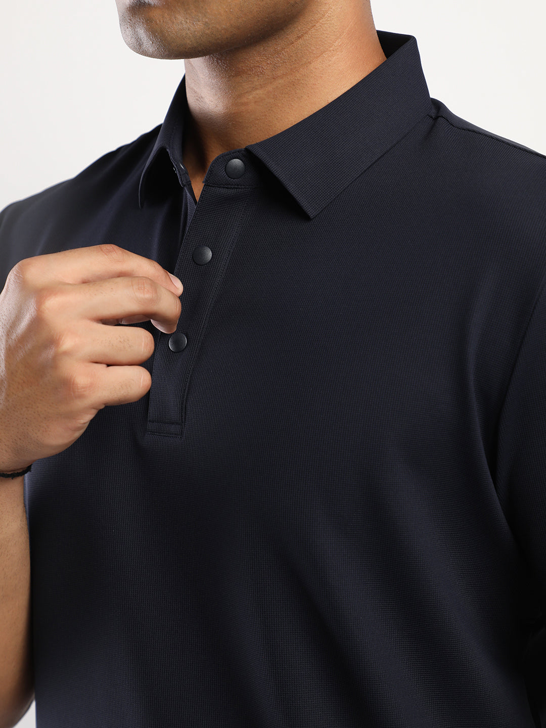 Men’s Navy Premium Polo Sports T-Shirt