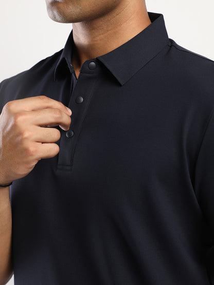 Men’s Navy Premium Polo Sports T-Shirt