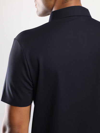 Men’s Navy Premium Polo Sports T-Shirt