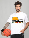 Men Printed Regular Gym Sports T-Shirt White