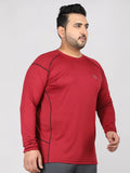 Men's Plus Size Full Sleeves Regular Dry Fit Sports T-Shirt