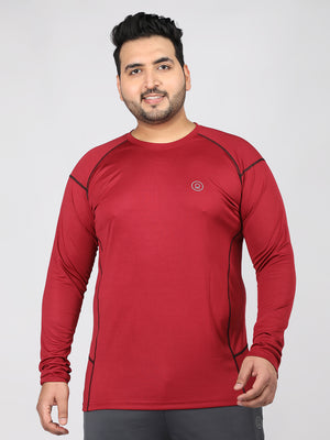 Men's Plus Size Full Sleeves Regular Dry Fit Sports T-Shirt