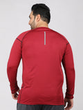 Men's Plus Size Full Sleeves Regular Dry Fit Sports T-Shirt