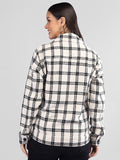 Women Winter Wear Check Shacket | CHKOKKO