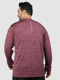 Men's Plus Size Full Sleeves Regular Dry Fit Sports T-Shirt