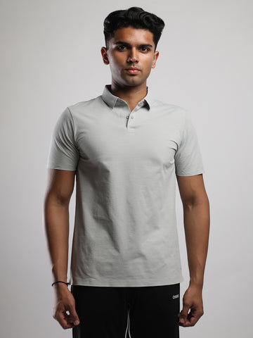 Men’s Grey Premium Polo Sports T-Shirt