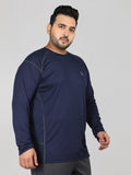 Men's Plus Size Full Sleeves Regular Dry Fit Sports T-Shirt