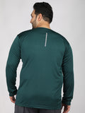 Men's Plus Size Full Sleeves Regular Dry Fit Sports T-Shirt