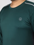 Men's Plus Size Full Sleeves Regular Dry Fit Sports T-Shirt