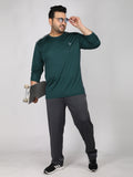 Men's Plus Size Full Sleeves Regular Dry Fit Sports T-Shirt