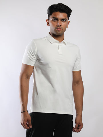 Men’s White Premium Polo Sports T-Shirt