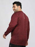 Men's Plus Size Full Sleeves Regular Dry Fit Sports T-Shirt