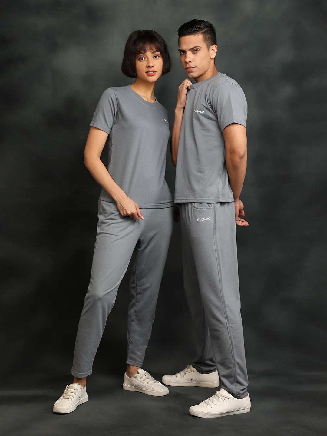 Couple Slate Grey Co-Ord Set | CHKOKKO