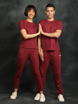 Couple Co-Ord Set - Earth Red
