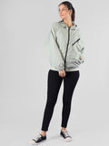 Women Winter Sports Oversized Windcheater Hooded Jacket