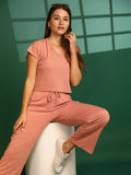 Women Pink Casual Summer Co-ord Set