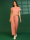 Women Pink Casual Summer Co-ord Set