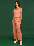 Women Pink Casual Summer Co-ord Set