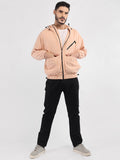 Men Winter Sports Oversized Windcheater Hooded Jacket