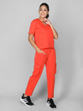 Women's Dark Orange Co-Ord Set