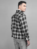 Men Winter Wear Check Shacket | CHKOKKO