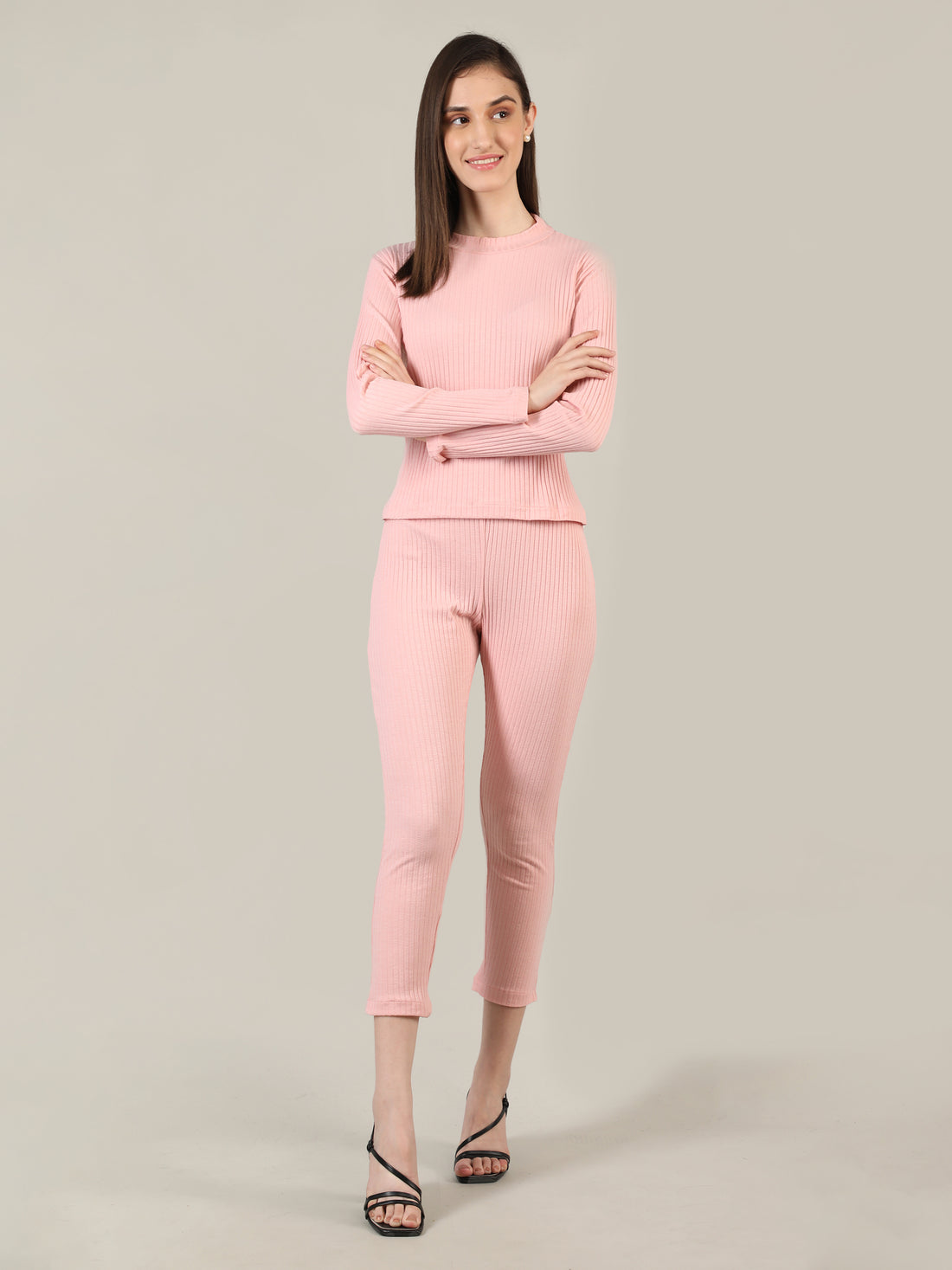 Women's Light Pink CO-Ord set | CHKOKKO