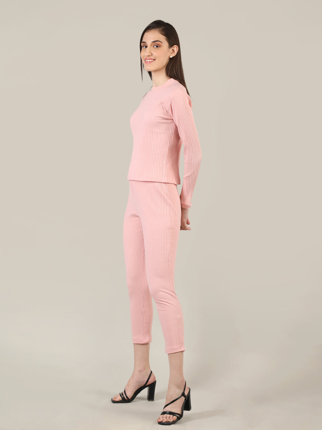 Women's Light Pink CO-Ord set | CHKOKKO
