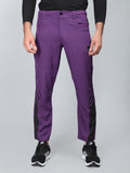 Men Purple Black Everyday Active Trouser