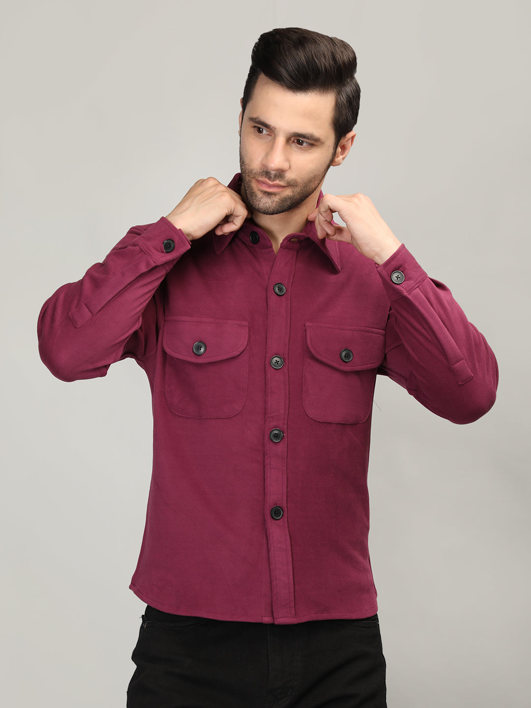 Men Stylish Shacket | CHKOKKO