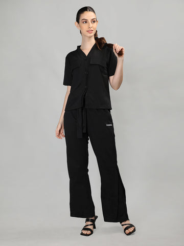Women's Black Co-Ord Set | CHKOKKO