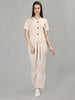 Women's Beige Co-Ord Set | CHKOKKO