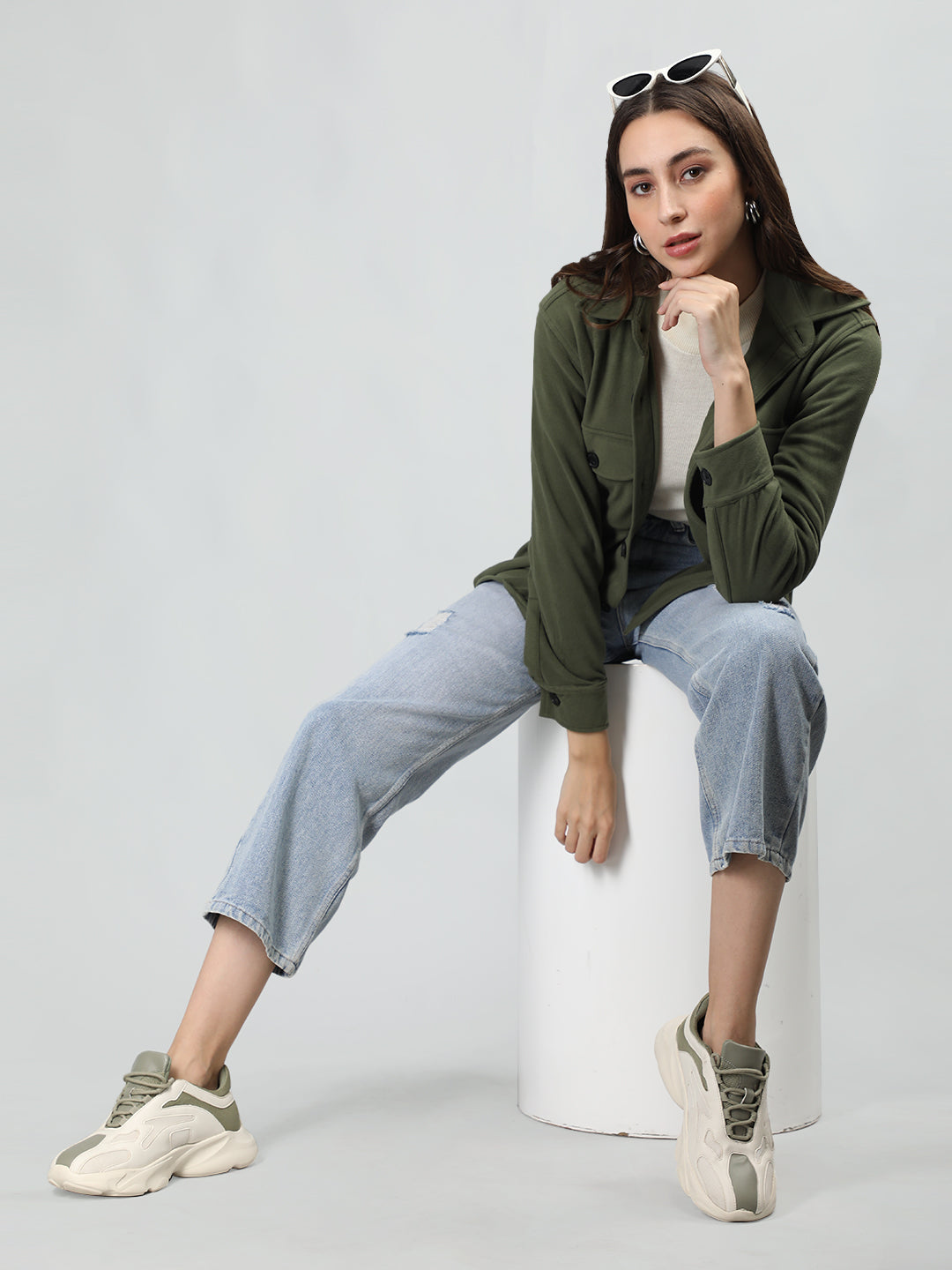 Women Causal Shacket | CHKOKKO