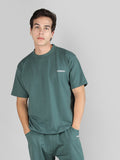 Men's Terry Cotton Loose Fit Half Sleeves T-Shirt