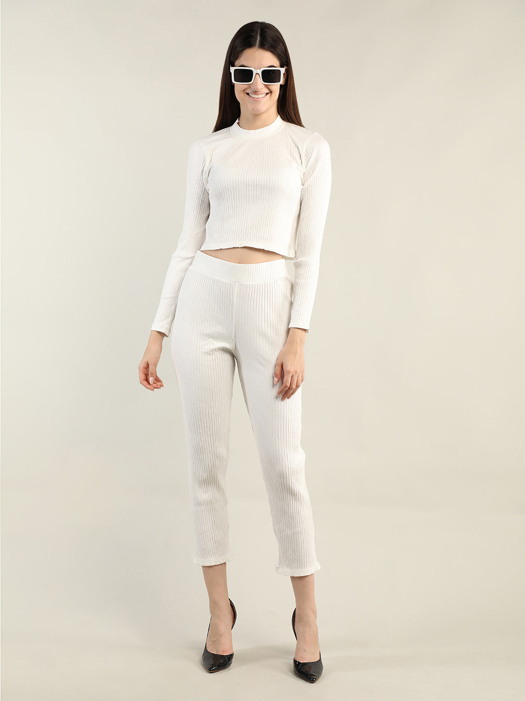 Women's Cream CO-Ord set | CHKOKKO