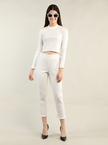 Women's Cream CO-Ord set | CHKOKKO